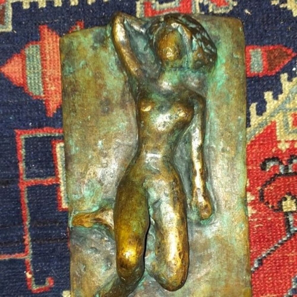Bronze Cold Cast MidCentury Reclining Nude